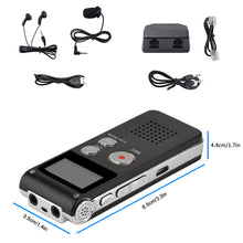 Load image into Gallery viewer, Vankii Digital Voice Activated Recorder Mini Audio Recorder with Lavalier Microphone USB Rechargeable HD Sound Portable Recording Device