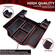 Load image into Gallery viewer, MACAX Center Console Tray Organizer Compatible with 2019 2020 2021 RAM 1500,Interior Armrest Insert ABS Accessories Pallet Storage Box Container
