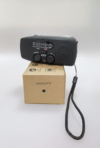 MOAUTO Emergency crank radoi - Suitable for outdoor, travel, survival, able to radio, lighting and power generation