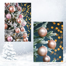 Load image into Gallery viewer, Christmas Ornaments Balls 6 Pcs Glitter Christmas Ball Ornaments Shatterproof Seasonal Decorative Hanging Ornaments for Xmas Tree Decoration
